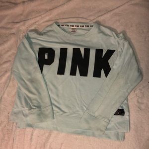 Light teal pink sweater